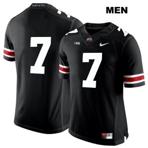 Men's NCAA Ohio State Buckeyes Teradja Mitchell #7 College Stitched No Name Authentic Nike White Number Black Football Jersey GS20Y63LT
